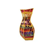Asymmetric Pentagonal Fabric Vase