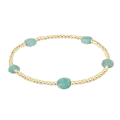 Enewton Admire Small 2mm Gemstone Gold Bracelet - Amazonite
