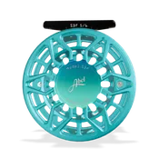 Abel SDF 5/6 Fly Reel - Satin Teal with Flats Fade Drag Knob