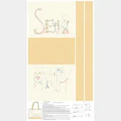A Stitch For Every Season - Floral Tote Bag Cream Panel