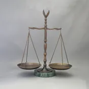 12 1/2" Scales of Justice with Marble Base - Item #1705