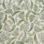 20x30 Fern, Gold & Olive on Cream Paper