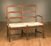 2 Seater Country French - Natural Finish
