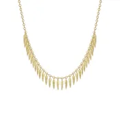 18K Gold Dream Catcher Fringe Necklace