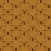 Bee Haven Collection by Benartex - Etched Cabbage Butterfly Caramel - 1 Yard