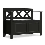 Amherst - Small Transitional Entryway Storage Bench