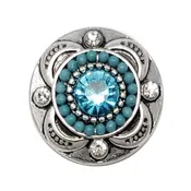 Beaded Turquoise Treasure Snap – Light