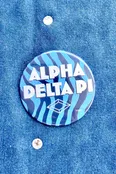 ADP Zebra Print Greek Gameday Button