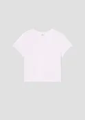 AGOLDE Adine Shrunken Tee In Rosewater