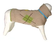 argyle dog sweater