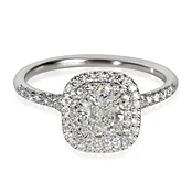 1.07 ct Cushion Diamond Soleste Double Halo Engagement Ring