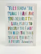Acrylic Block Jeremiah Pink 5x7