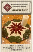 Holiday Glow Candle Mat Wool Applique Pattern