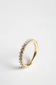 ADI HANDMADE | YELLOW GOLD AND DIAMOND ROUND RING