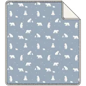 BLANKET KNIT-BLUE
