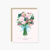 Beautiful Wedding Bouquet Greeting Card
