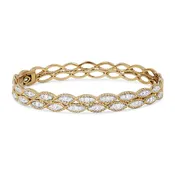 B1054 - 14K Yellow Gold Diamond Bangle
