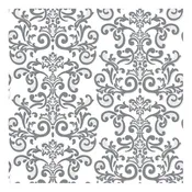 Dining Collection Lunch Napkins - Silver Damask - 20 ct.