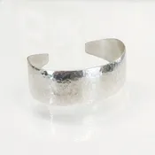 Hammered Silver Cuff