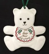 Belleek Ornament - Babys First Christmas - 1994