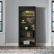 Meritage 2Pc Bunching Bookcase In Aged Charcoal W/ Rub Thru/Caramel