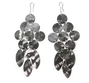 Chandelier Earrings in Rhodium