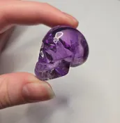Amethyst Skull Carving - Small
