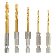 DEWALT Impact Ready Titanium Nitride Coated Drill Bit Set, 5-pc.
