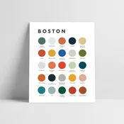 Boston Color Palette Print