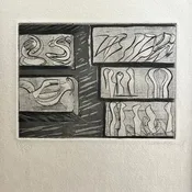 Solidarité Etching Gladys Dalla Husband