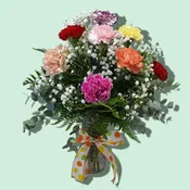 Dozen Mixed Color Carnations