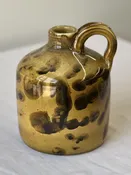 Hand Print Whiskey Jug wheel thrown by Zack Dryden — Dryden American Art Pottery