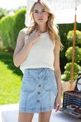 Beach Vest - Ivory