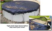 18 ft x 34 ft Oval Leaf Net for Above Ground Pools - 4 Year Warranty