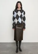 Cashmere Argyle Sweater | Blue Grey Argyle