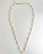 32" Link Chain & Pearl Necklace
