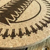 9" Dust Fan Cork Trivet/Hot Plate — Tuscarora WoodWorks