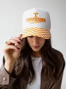 Tennessee Albon Checkered Canvas Trucker Hat