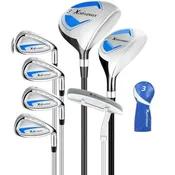 7 Piece Golf Club Set For Men And Women With Fairway Wood Hybrid Irons Putter