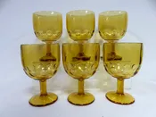Amber Glass Goblets