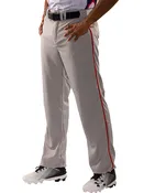 Adult 14 oz Alleson Relaxed Fit "Crush Premier" Open Bottom Baseball Pants with Adjustable Inseam & Piping