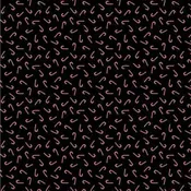 Black/Silver Candy Canes w/Metallic Fabric | Cotton Quilting Fabric