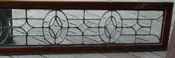 Antique all beveled glass transom.