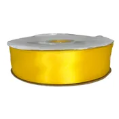 1 1/2" Golden Yellow  Ribbon single face Satin 100 Yds
