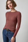 Angled Rib Crewneck Sweater