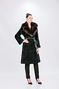 BLACK SWAKARA/SABLE COAT — The Fur Source of NY