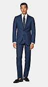 Mid Blue Perennial Tailored Fit Havana Suit