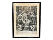 18th Century English Engraving of Queen Anne — St Romain Interiors