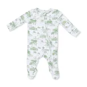Golf Toile Green - 2 Way Zipper Footie