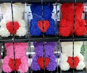 Silk-Rose Teddy Bear Large